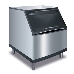 Manitowoc B-400 290lb Ice Storage Bin Stainless 30" Wide with Legs