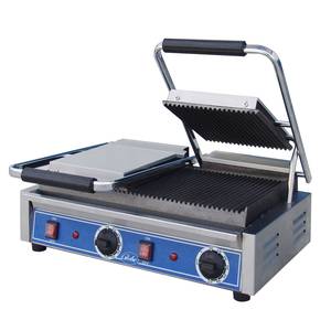 Globe GPGDUE10 Double Bistro Panini Grill Counter-top - 18" Cooking Surface