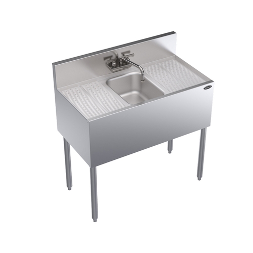 Krowne KR19-31C 36" Wide One Compartment Underbar Sink