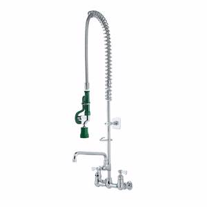 Krowne Metal 17-109W 8" Pre-Rinse Faucet Wall Mount w/ Add-On-Faucet 12" Spout
