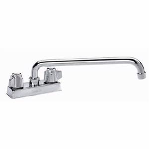 Krowne Metal 11-406 6" Spout Faucet Deck Mount w/ 4" Center Commercial NSF