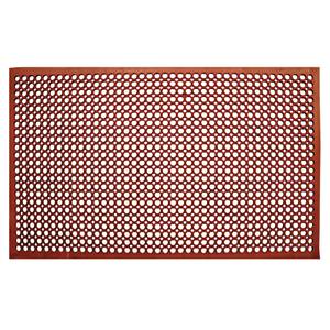 Update International FM-35R Grease Resistant Red Rubber Mat 36in x 60in