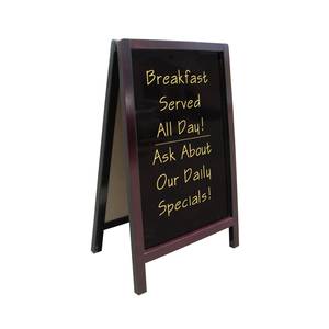 Update International ASIGN-2542 A-Style Wood Frame Write-On Sign 25in x 42in