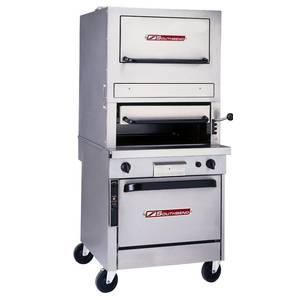 Southbend P32C-32B 32" Gas Upright Radiant Broiler Cabinet Base w/ Warming Oven