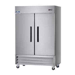 Arctic Air AF49 49 Cu.ft Reach-In Freezer 2 Solid Doors Stainless Exterior