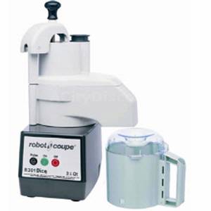 Robot Coupe R301 DICE Combination Food Processor 3.5 Qt Bowl, 2 Disc, & Dicing Kit