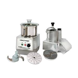Robot Coupe R502N Combo Food Processor with 5.5 Quart S/s Bowl & 2 Disc