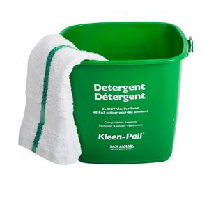 San Jamar KPP196GN Kleen-Pail 6 Quart Bucket Green NSF