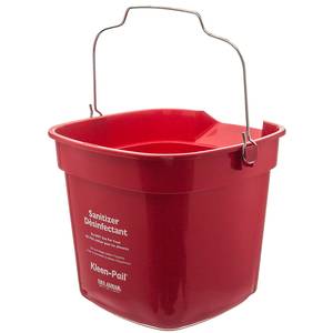San Jamar KP320RD Kleen-Pail 10 Quart Bucket Red NSF