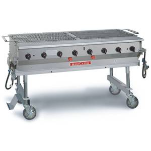 Magikitch'n MCSS-60 60" S/s Magicater Transportable LP Gas Grill w/ 20LB Holder