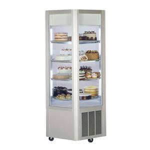 Federal Industries HXR-3575 75"H Refrigerated Display Merchandiser 4 Revolving Shelves