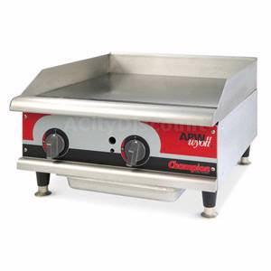APW Wyott GGT-24H Champion 24" Countertop Thermostatic Griddle Natural Gas
