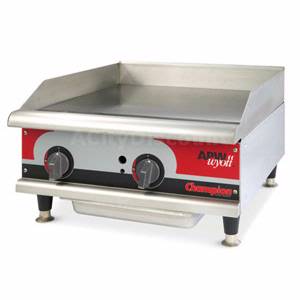 APW Wyott GGM-18H Champion 18" Manual Natural Gas Griddle Countertop