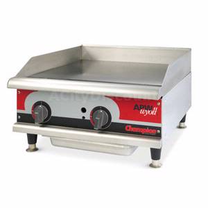 APW Wyott EG-36H Champion 36" Electric Countertop Griddle Stainless w/ Legs