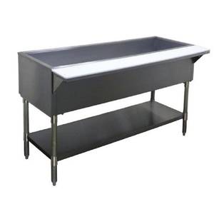 APW Wyott CT-3 48" Cold Well Buffet Table Stationary Galvanized Undershelf