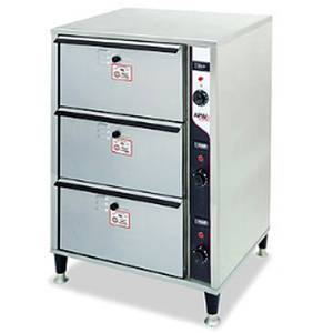 APW Wyott HDDI-3 X*PERT Triple Drawer Holding Food Warmer Countertop 1350W
