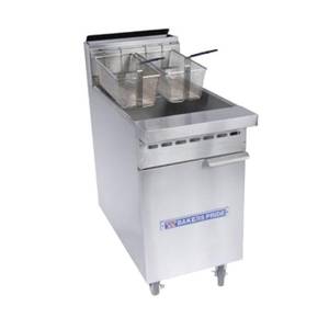 Bakers Pride BPF-3540 Floor Model 40 LB. Capacity 76 kBTU Deep Fryer