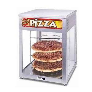 APW Wyott HDC-4P Pass-thru Heated Pizza Display Cabinet 4 Revolving Shelves