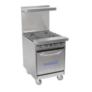 Bakers Pride 24-BPV-4B-S20 Heavy Duty Vantage Series 4 Burner Range w/ 20" Oven