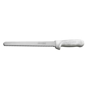 Dexter Russell S140N-10SC-PCP Sani-Safe 10" Narrow Scalloped Edge Slicer Knife