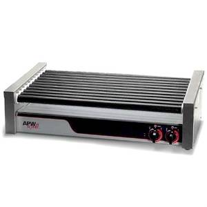 APW Wyott HRS-50 X*PERT Flat Roller Grill Tru-Turn Cooks 850 Hot Dogs per Hr