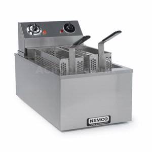 Nemco 6704-240 15LB. Countertop Tubular Heated Electric Fryer