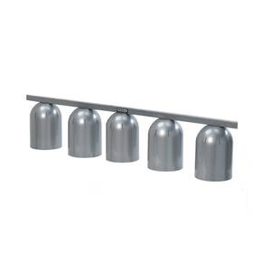 Nemco 6006-5 Chain Hung Single Row Suspension Bar Heat Lamp w/ 5 Bulbs