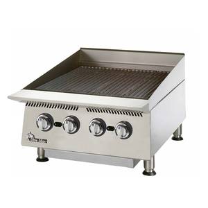 Star 8124RCBB Ultra-Max 24" Wide Countertop Radiant Gas Charbroiler