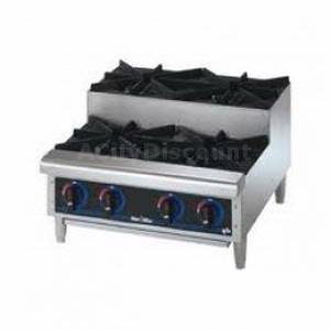Star 604HD-SU Star-Max 4 Burner 88kBTU Step-Up Countertop Gas Hot Plate