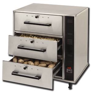 Star SDW3 Three Drawer Free Standing Stainless Steel Food Warmer