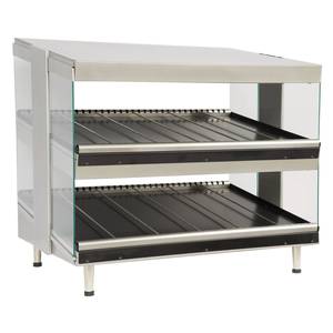 Star HWC48S2 Dual Shelf 48" Wide Heatwave Slanted Food Merchandiser
