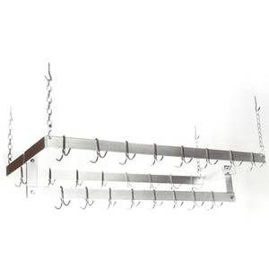 Allpoints Foodservice Parts & Supplies 15-1242 48" Long Ceiling Mounted Pot & Utensil Rack