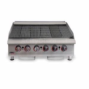 APW Wyott HCRB-2424I 24" Heavy Duty Lava Rock Charbroiler 80,000 BTUs Natural Gas