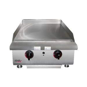 APW Wyott HTG-2424I 24" Heavy Duty Thermostatic Griddle Countertop Natural Gas