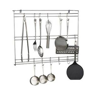 Focus Foodservice FUR1824CHSS 18"x24" Stainless Steel Wall Mounted Utensil Rack