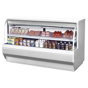 Turbo Air TCDD-72L-W(B)-N 72.5in Curved Glass Deli Cooler Refrigerated