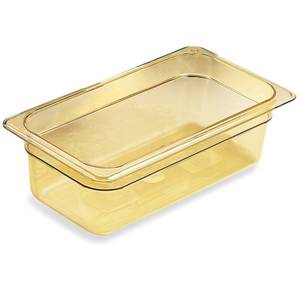 Cambro 36HP150 6in D Third Size High Heat Food Pan Amber NSF