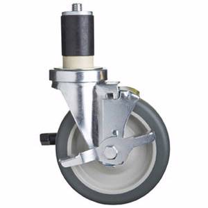 Focus Foodservice FECST5 Set of 4 - 5" Stem Casters For Equipment Stands