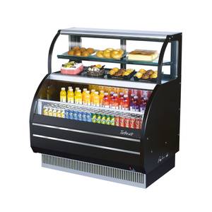 Turbo Air TOM-W-50SB-N 51in Open Display Refrigerator Combination Merchandiser Case