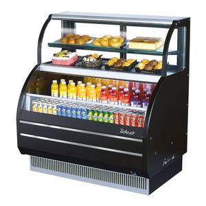 Turbo Air TOM-W-60SB-N 63in Refrigerated Merchandiser Combination Open Display Case