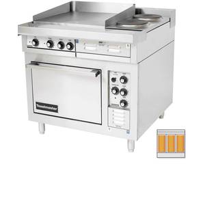 Toastmaster TRE36D1 36" Electric Range w/ (3) 12" Hotplates & Deck Oven