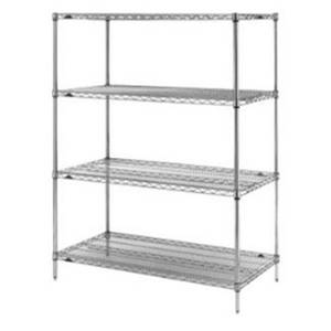 Metro A556C Super Erecta 24" x 48" x 63" Chrome Wire Shelving Unit