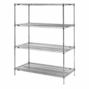 Metro 5A557C Super Erecta 24" x 48 x 74" Chrome Wire Shelving Unit