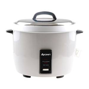 Adcraft RC-E30 Heavy Duty 30 Cup Electric Rice Cooker W/ Stainless Lid