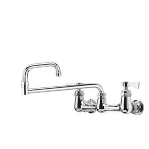 Krowne Metal 14-818L Royal 18" Double Jointed Spout Faucet 8" Wall Mount LOW LEAD