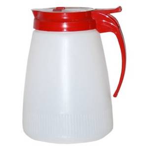 Vollrath 4748-02 48 oz. Syrup Pourer w/ Red Top