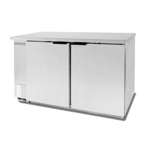 Beverage Air BB58HC-1-S 21.86 CuFt 2-Section Refrigerated Back Bar S/S Cooler