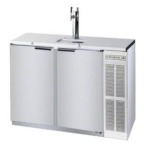 Beverage Air DD48HC-1-S 12.4 CuFt Two Keg S/S Direct Draw Shallow Depth Beer Cooler