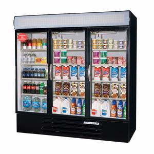 Beverage Air MMR72-1 72 CuFt MarketMax Three-Door Reach-In Cooler Merchandiser