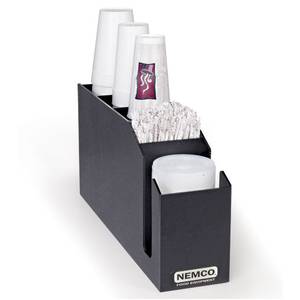 Nemco 88400-CDV Countertop Vertical Cup Dispenser w/ 3 Stacking Compartments